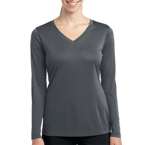 Spirit L/S DryFit V-Neck - Ladies Thumbnail